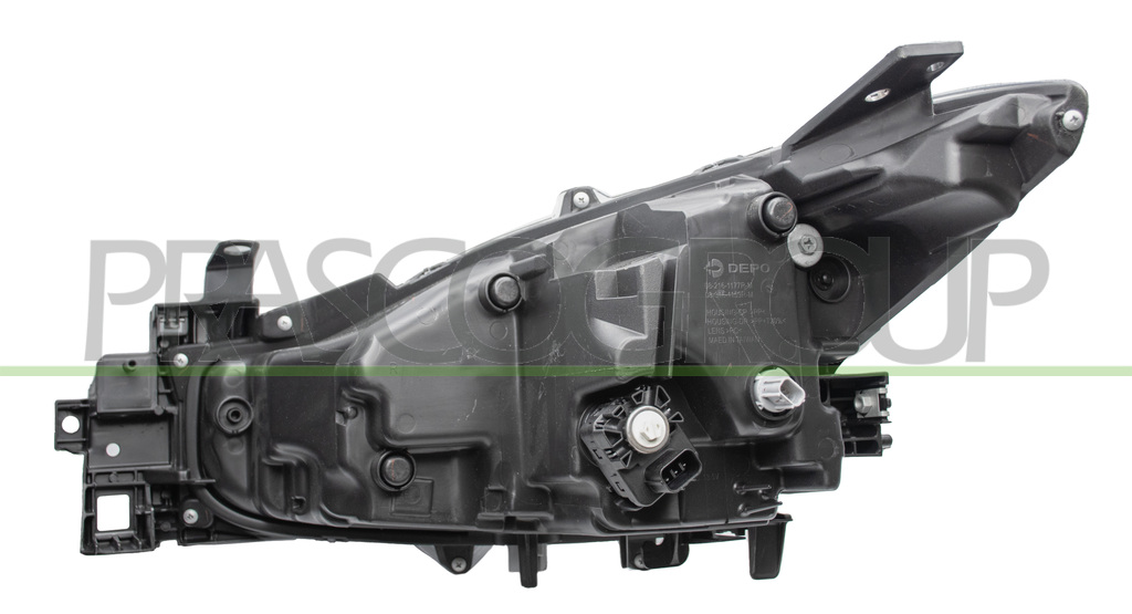 HEADLAMP RIGHT ELECTRIC-WITH MOTOR-LED-BLACK