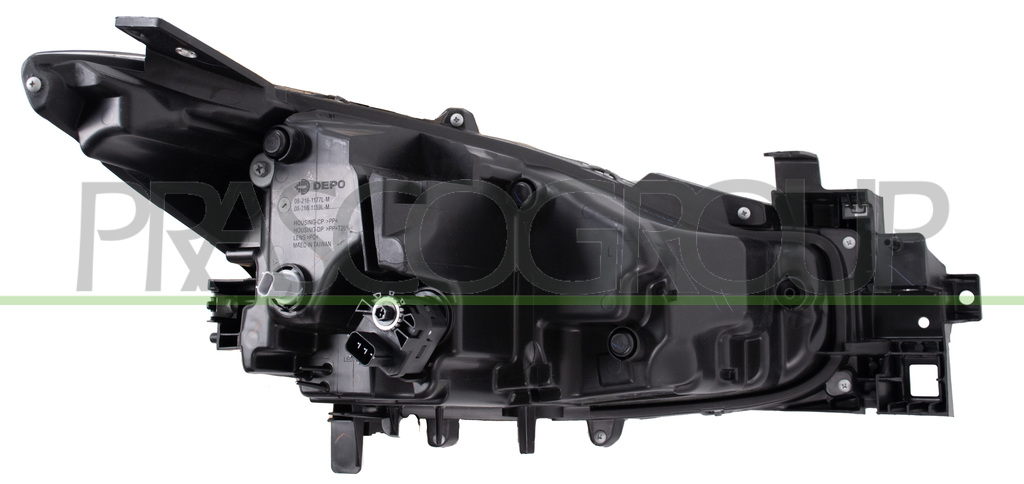 HEADLAMP LEFT H7+H7 ELECTRIC-WITH MOTOR-LED-BLACK