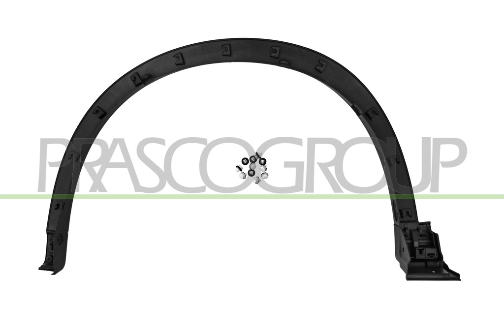 FRONT WHEEL ARCH EXTENSION RIGHT-BLACK-TEXTURED FINISH-WITH CLIPS