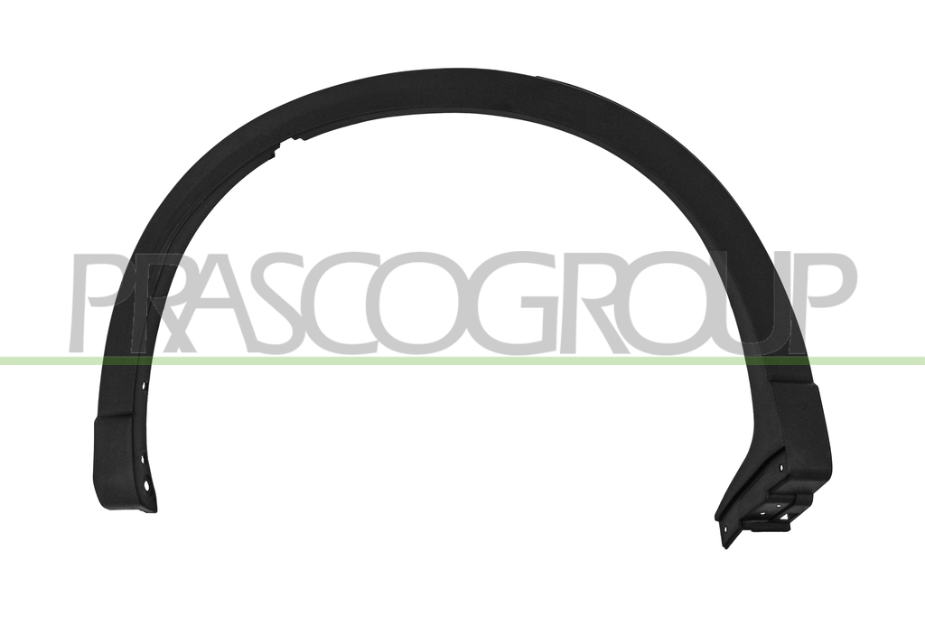 RADLAUFLEISTE HINTEN RECHTS-SCHWARZ-GENARBT-MIT CLIPS