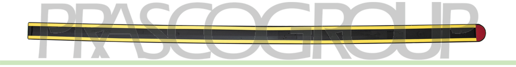 FRONT DOOR MOLDING RIGHT-BLACK-TEXTURED FINISH-WITH DOUBLE SIDED TAPE MOD. 5 DOOR