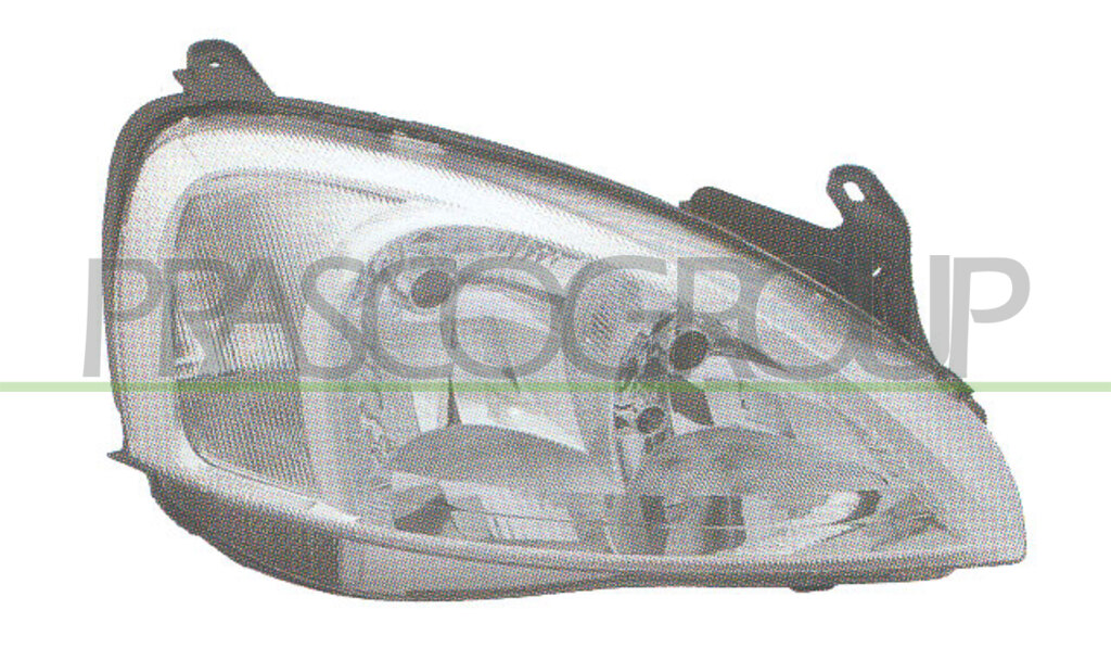 HEADLAMP LEFT H7+H7 ELECTRIC MOD. > 06/02 (VALEO TYPE)