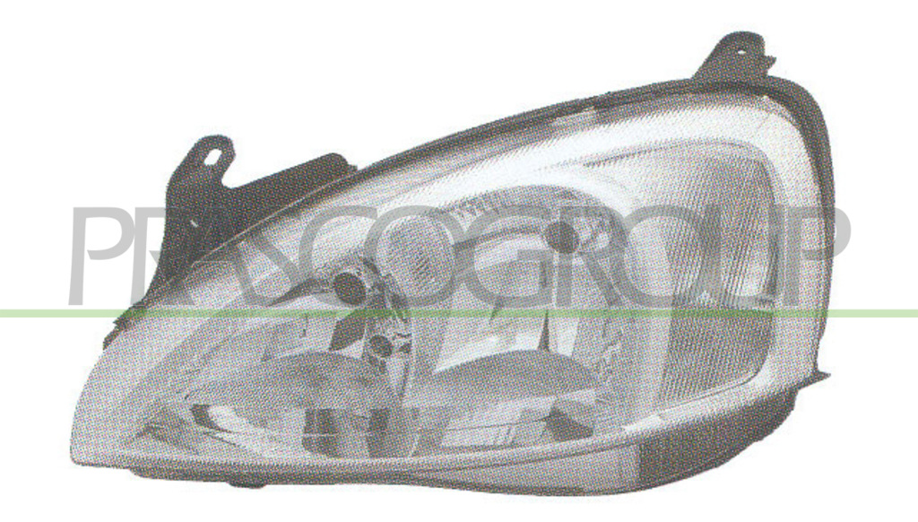 OPTICA DERECHA H7+H7 ELECTRICA-CON MOTOR MOD. > 06/02 (MARELLI)