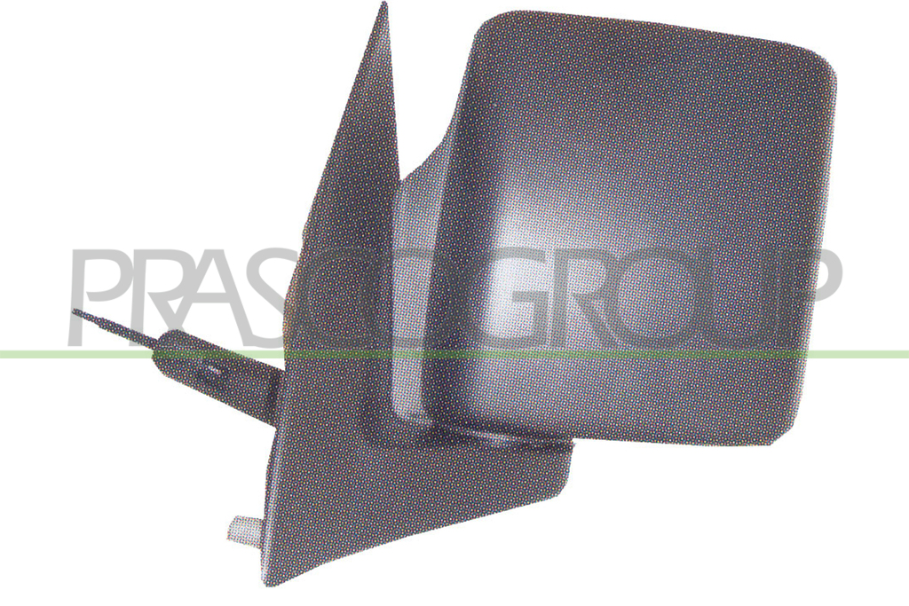 DOOR MIRROR LEFT-CABLE-PRIMED-CONVEX-CHROME