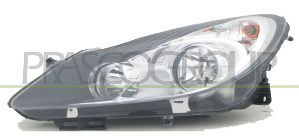 OPTICA IZQUIERDA H7+H1 ELECTRICA-CON MOTOR-NEGRA
