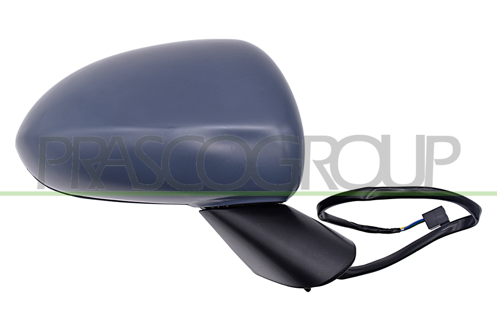 RETROVISORE DESTRO-ELETTRICO-CALOTTA BIANCA-CON PRIMER-BRACCIO NERO-6H3P
