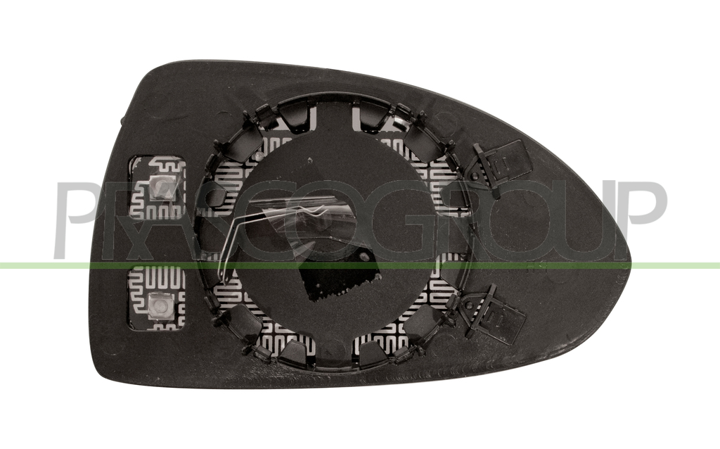 MIRROR GLASS BASE LEFT-HEATED-ASPHERICAL-CHROME