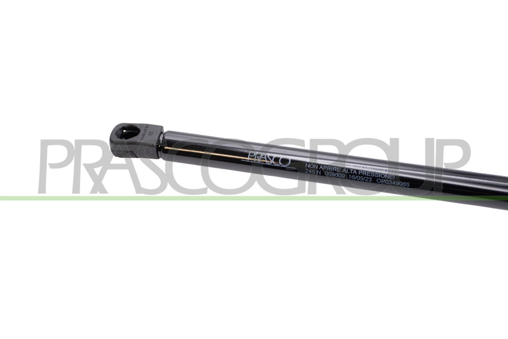 AMORTIGUADOR DE CAPO DERECHO/IZQUIERDO - 245 N - L 609,5 mm - C 265 mm - Ø 18 mm - Ø 8 mm MOD. 5 PUERTAS