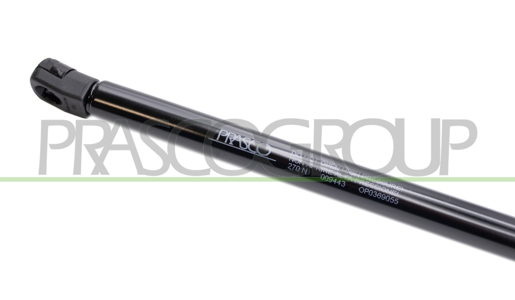 VERRIN DE HAYON A GAZ DROIT/GAUCHE - 270 N - L 602,5 mm - C 241,5 mm - Ø 18 mm - Ø 8 mm