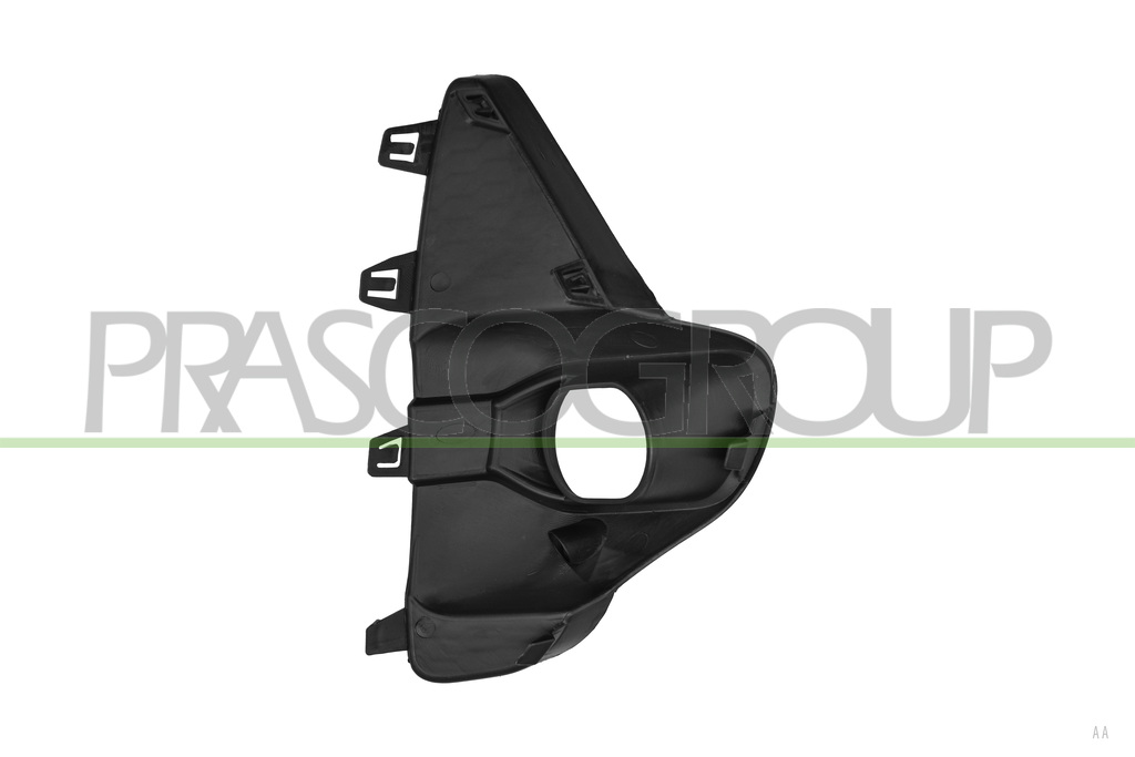 FRONT BUMPER GRILLE LEFT-BLACK-WITH FOG LAMP HOLE