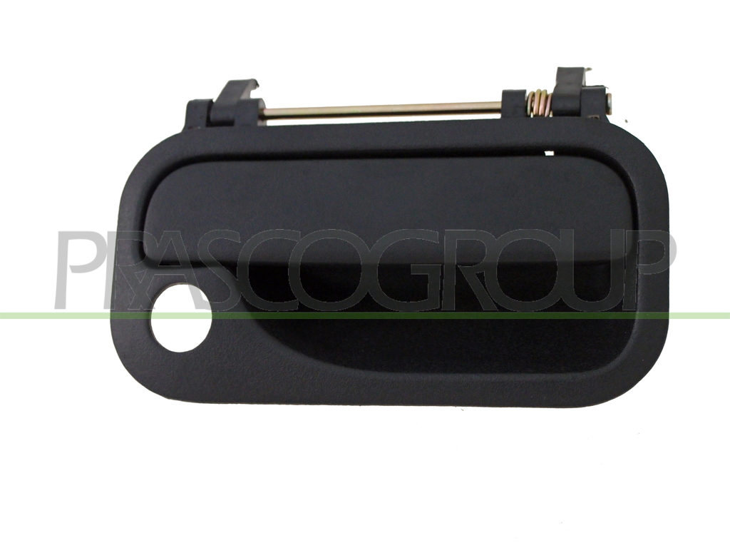 FRONT DOOR HANDLE RIGHT-OUTER-BLACK-WITH KEY HOLE