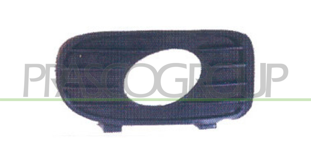 BUMPER GRILLE RIGHT-BLACK-WITH FOG LAMP HOLE