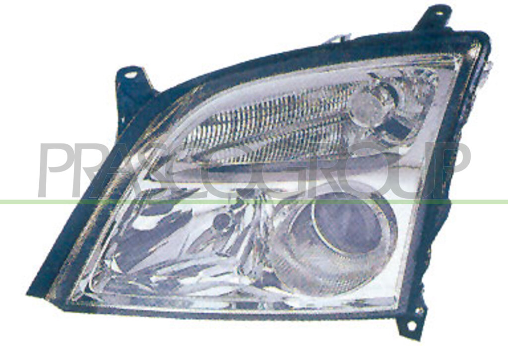 OPTICA IZQUIERDA H7+H7 ELECTRICA-SIN MOTOR-CROMADA