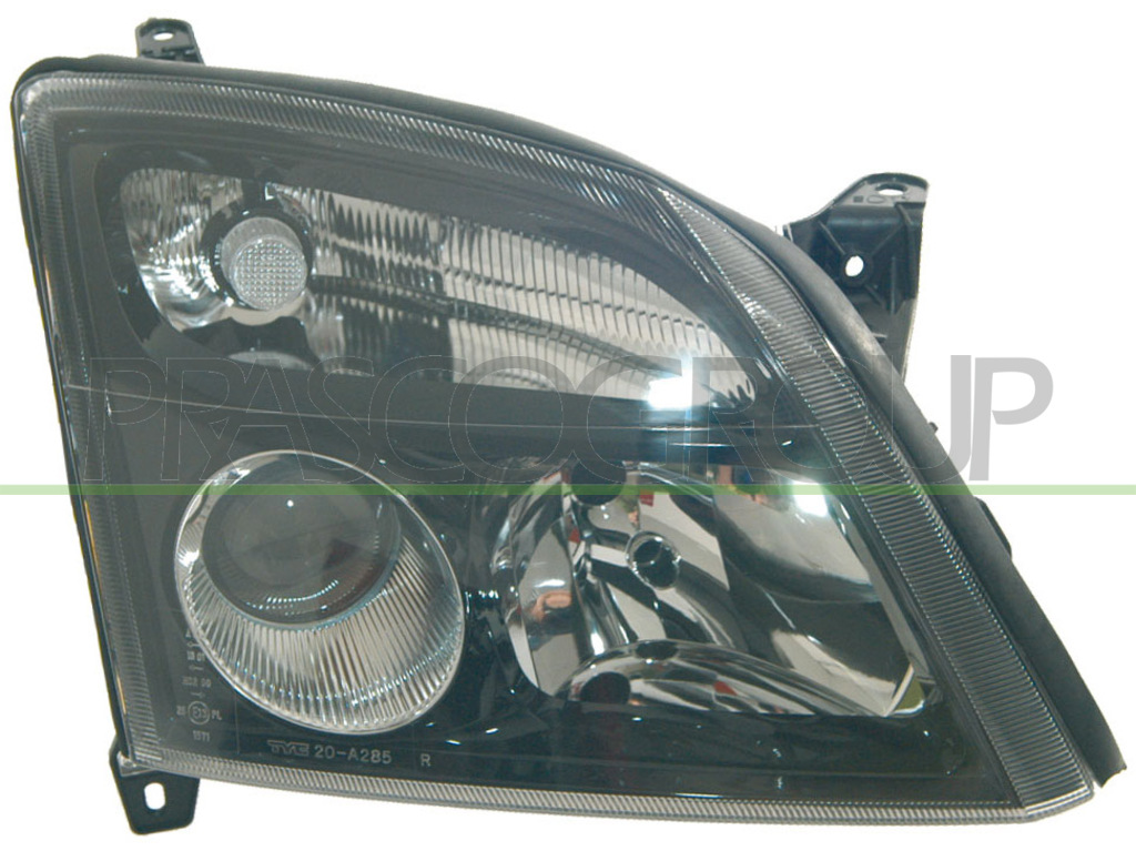 HEADLAMP RIGHT H7+H7 ELECTRIC-BLACK