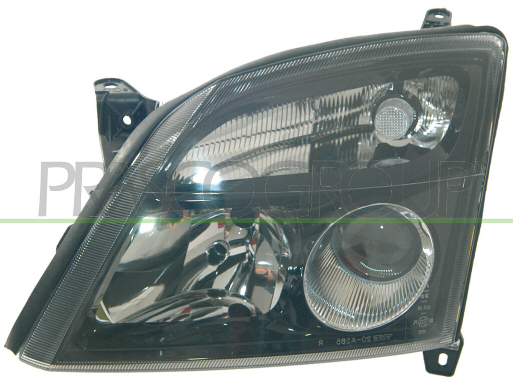 OPTICA IZQUIERDA H7+H7 ELECTRICA-SIN MOTOR-NEGRA