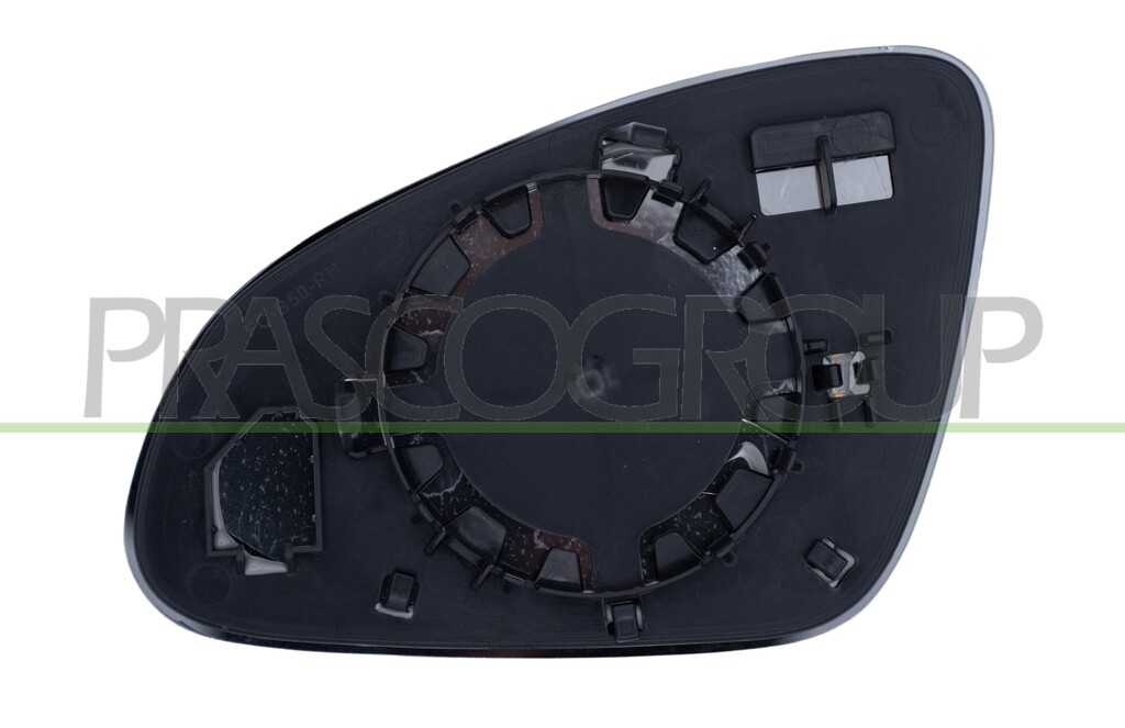MIRROR GLASS BASE RIGHT-CONVEX-CHROME