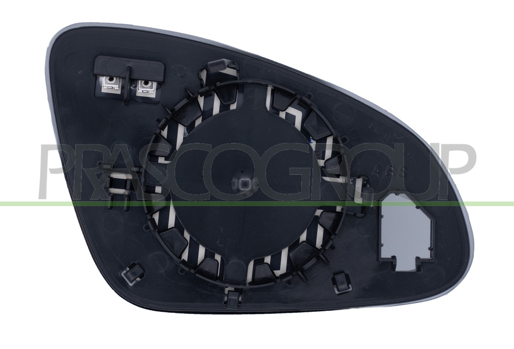 MIRROR GLASS BASE LEFT-CONVEX-HEATED-CHROME