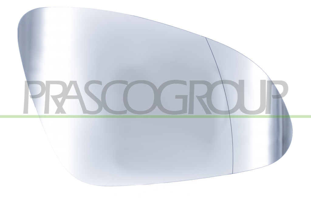 MIRROR GLASS BASE RIGHT-ASPHERICAL-HEATED-CHROME