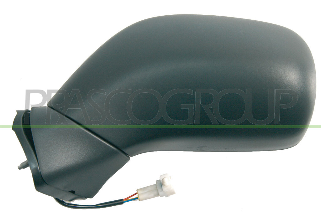 DOOR MIRROR LEFT-ELECTRIC-BLACK-CONVEX-CHROME