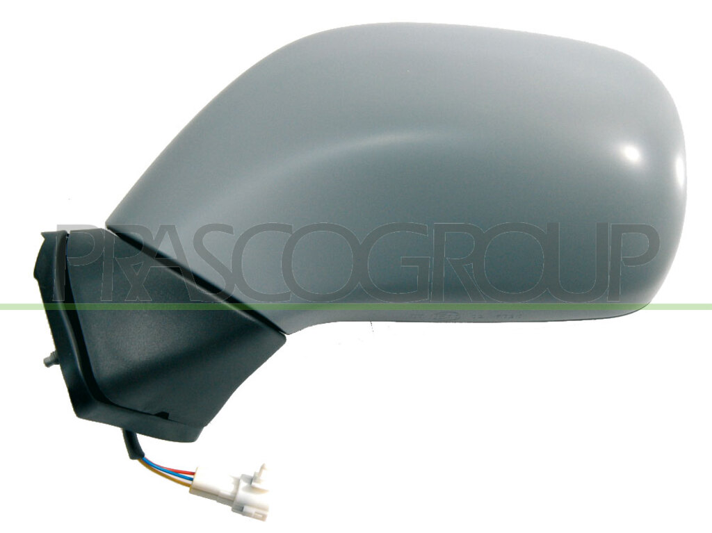 DOOR MIRROR LEFT-ELECTRIC-PRIMED-CONVEX-CHROME