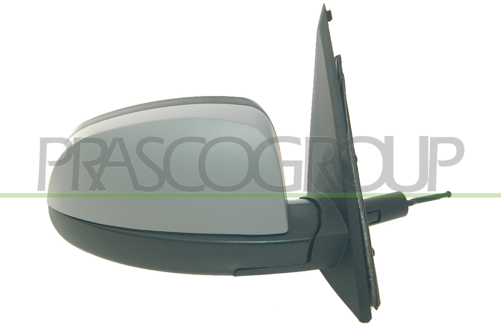 DOOR MIRROR RIGHT-CABLE-PRIMED-CONVEX-CHROME
