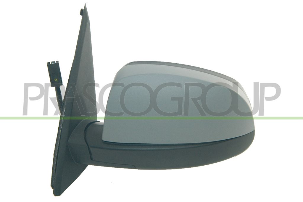 DOOR MIRROR LEFT-ELECTRIC-HEATED-PRIMED-ASPHERICAL//CHROME 6H5P