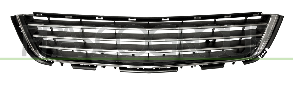 GRILLE CENTRALE DE PARE-CHOCS-NOIRE AVEC MOLURE CHROMEE