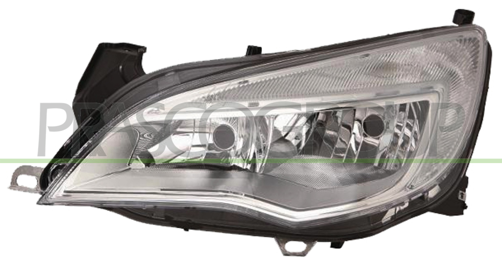 PROIETTORE SINISTRO H7+H7-ELETTRICO-CON MOTORE-CROMATO