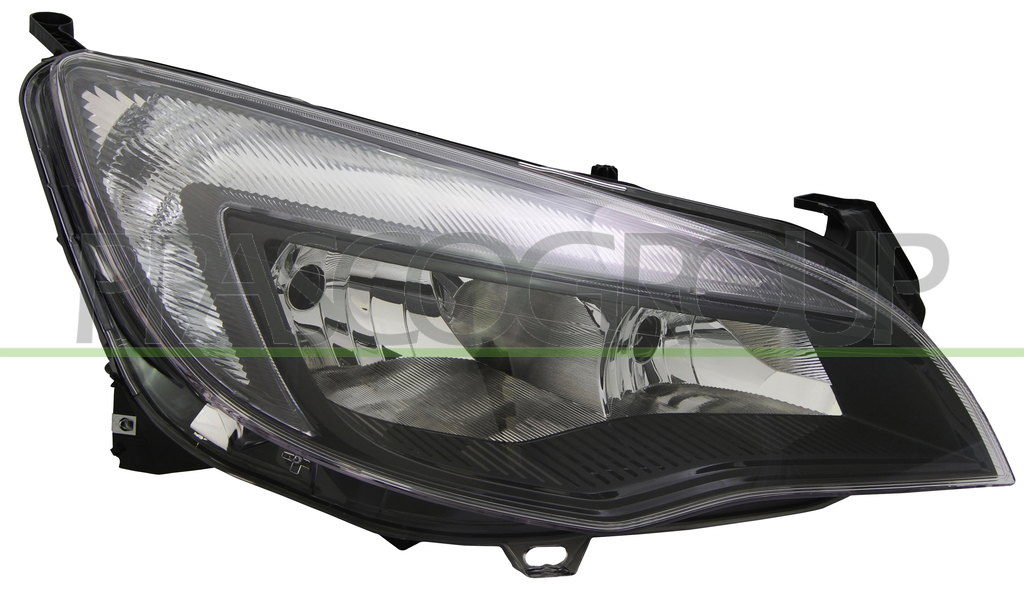 PROIETTORE DESTRO H7+H7-ELETTRICO-CON MOTORE-NERO