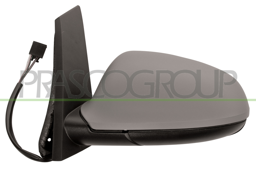 DOOR MIRROR LEFT-ELECTRIC-HEATED-PRIMED-ASPHERICAL//CHROME 9H5P
