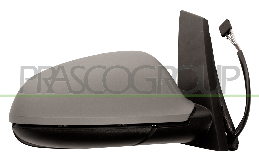 DOOR MIRROR RIGHT-ELECTRIC-HEATED-FOLDABLE-PRIMED-CONVEX-CHROME 9H7P