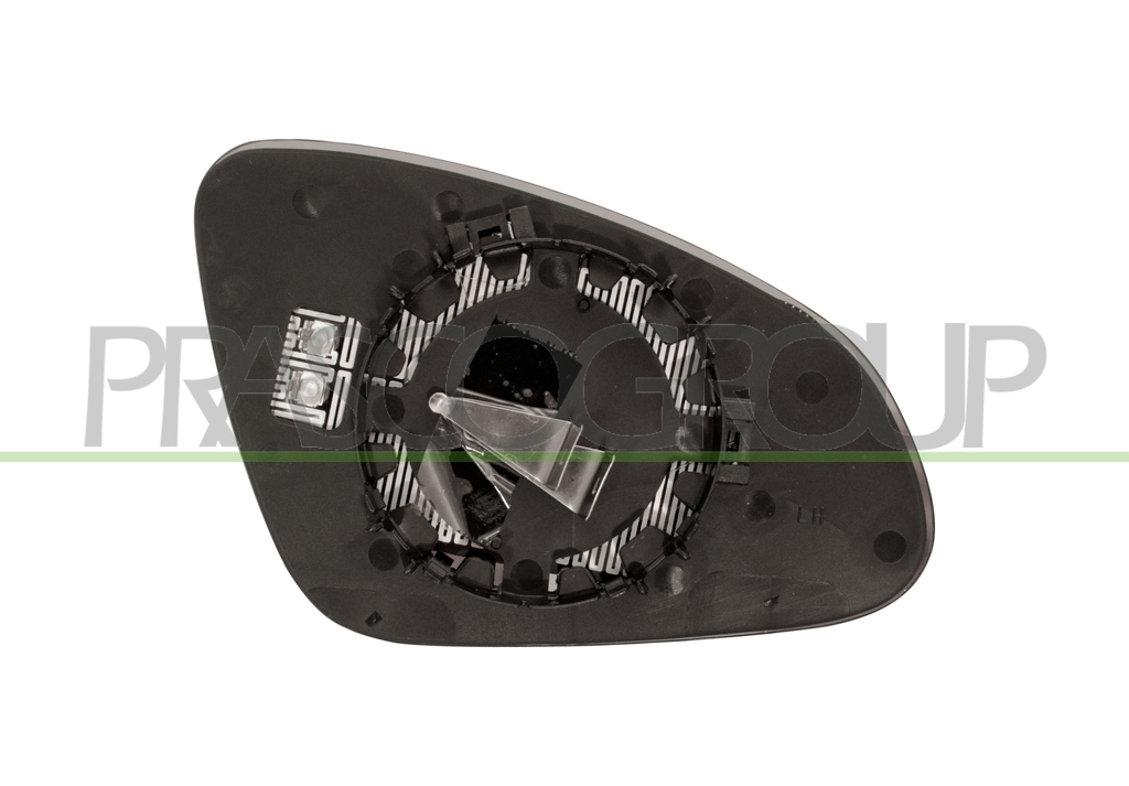 MIRROR GLASS BASE LEFT-HEATED-ASPHERICAL-CHROME