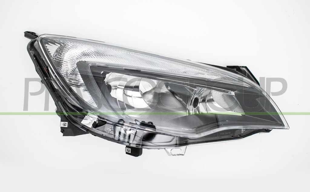 OPTICA DERECHA H7+H7 ELECTRICA-CON MOTOR-NEGRA