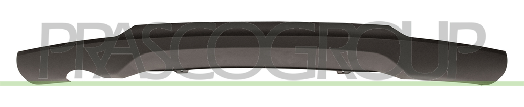 REAR BUMPER SPOILER-BLACK-TEXTURED FINISH WITH SINGLE EXHAUST HOLE ON LEFT SIDE MOD. 5 DOOR