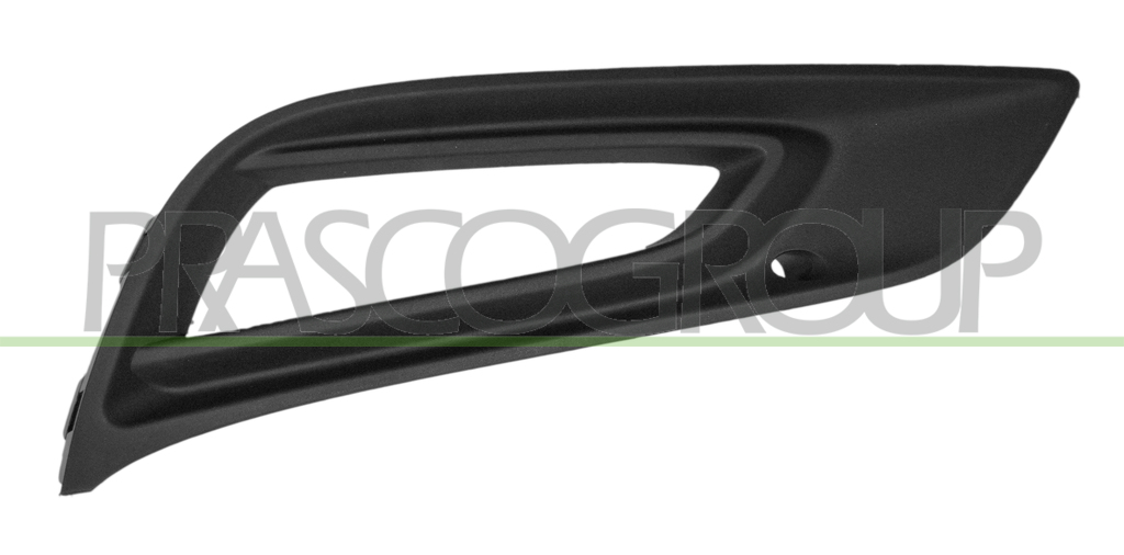 BUMPER GRILLE RIGHT-BLACK-WITH FOG LAMP HOLE