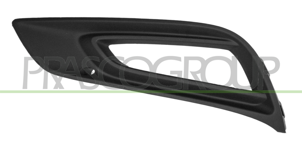 BUMPER GRILLE LEFT-BLACK-WITH FOG LAMP HOLES