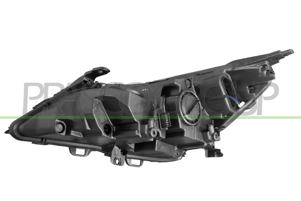 HEADLAMP RIGHT ELECTRIC H1+H7-WITH MOTOR-LED-BLACK