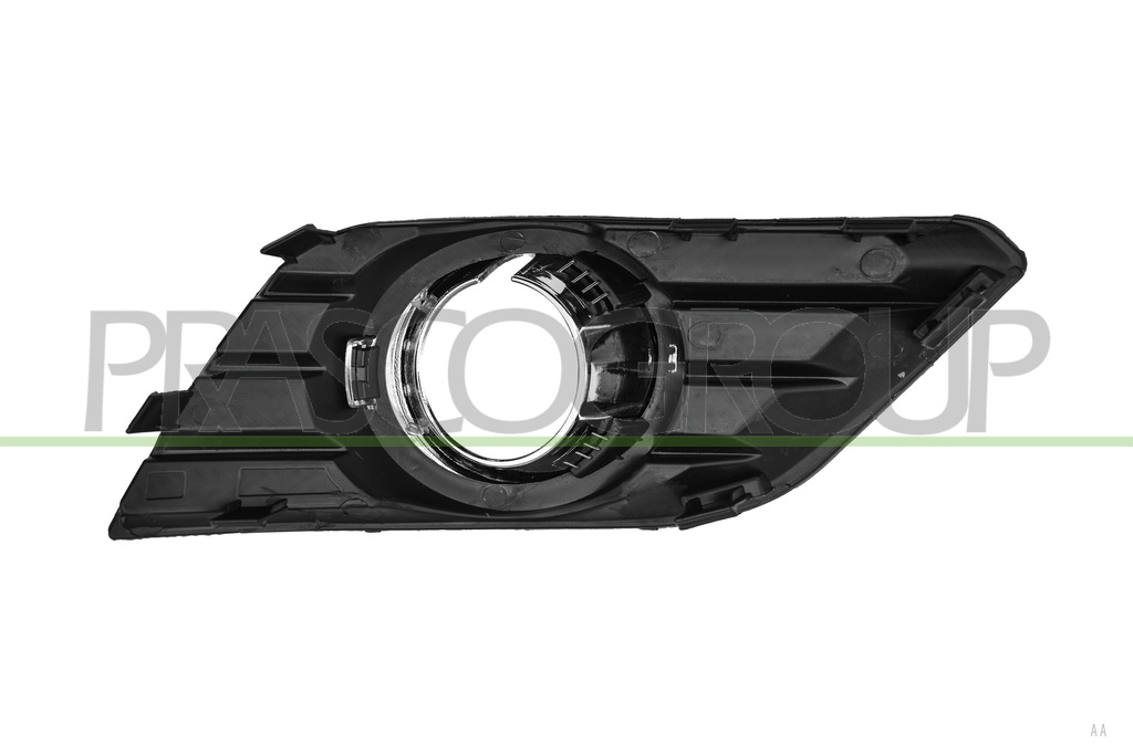 FRONT BUMPER GRILLE LEFT-BLACK-WITH FOG LAMP HOLE