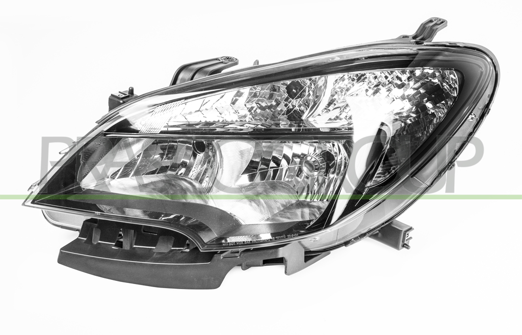 SCHEINWERFER LINKS-H7+HB3-MIT LWR-MIT MOTOR-SCHWARZ