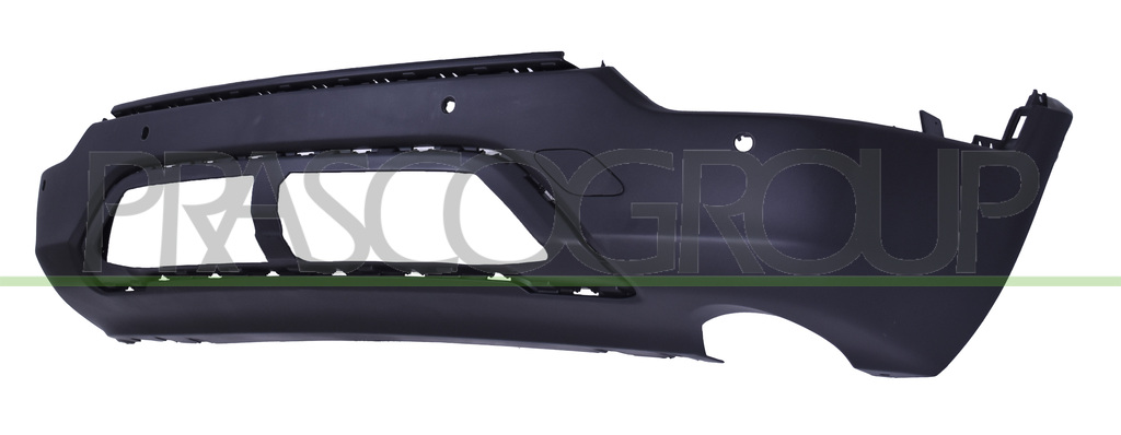 REAR BUMPER-LOWER-BLACK-TEXTURED FINISH-WITH TOW HOOK COVER-WITH PDC+SENSOR HOLDERS