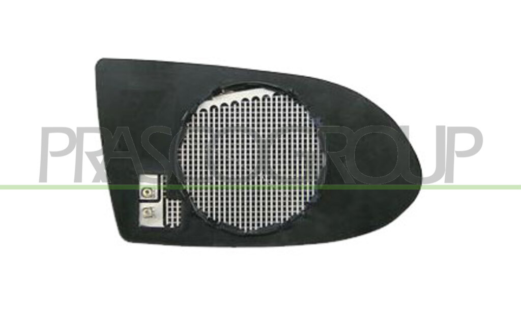 MIRROR GLASS BASE LEFT-HEATED-ASPHERICAL-CHROME