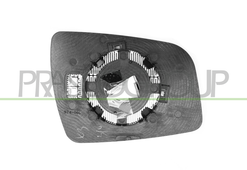 MIRROR GLASS BASE LEFT-HEATED-CONVEX