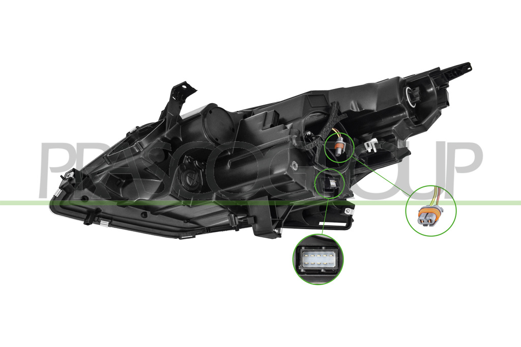 PROIETTORE DESTRO HIR2-ELETTRICO-CON MOTORE-NERO
