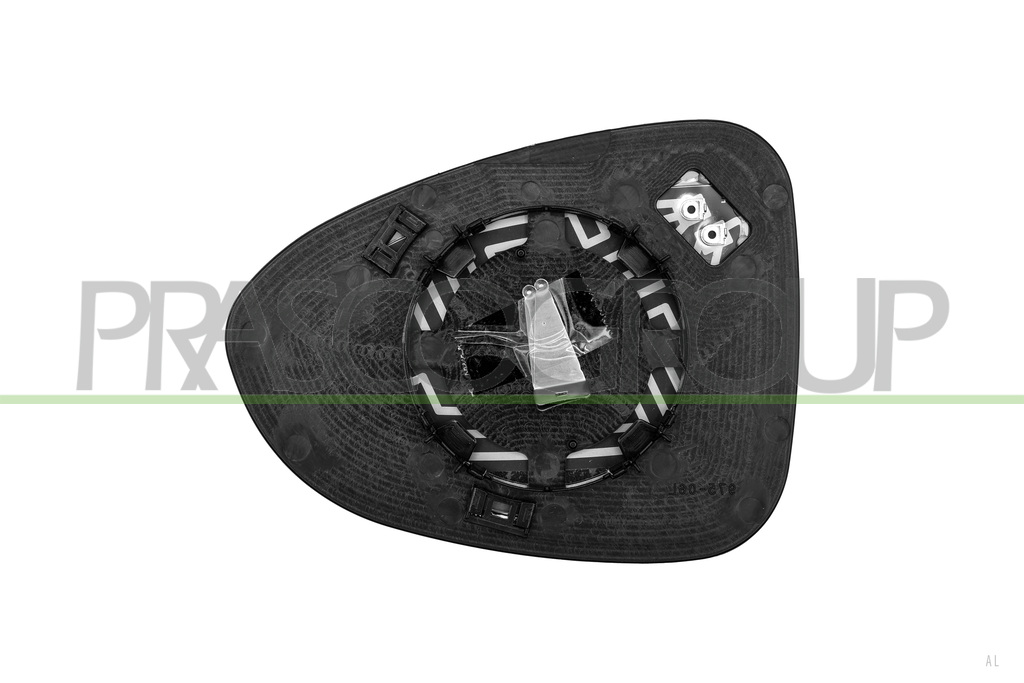 MIRROR GLASS BASE RIGHT-HEATED-CONVEX