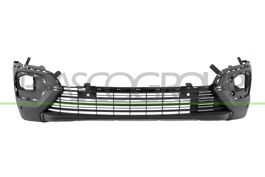 FRONT BUMPER-LOWER-BLACK-TEXTURED FINISH-WITH PDC+SENSOR HOLDERS-WITH CUTTING MARKS FOR PARK ASSIST