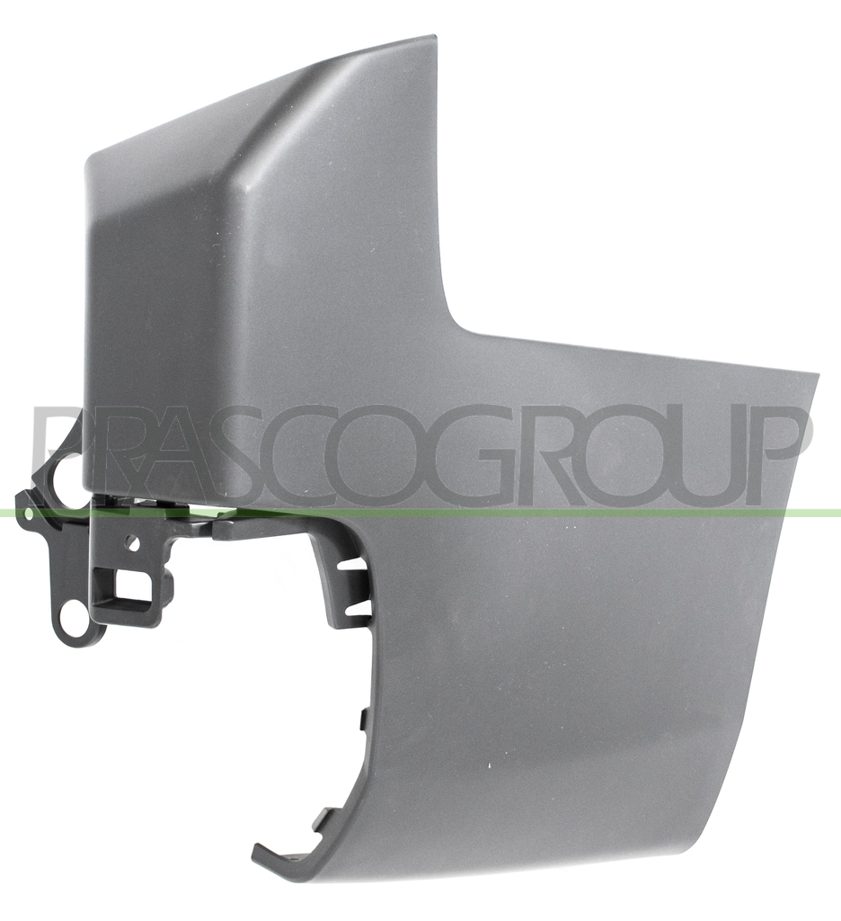 REAR BUMPER END CUP RIGHT-BLACK-TEXTURED FINISH-TAILGATE-LONG WHEEL BASE