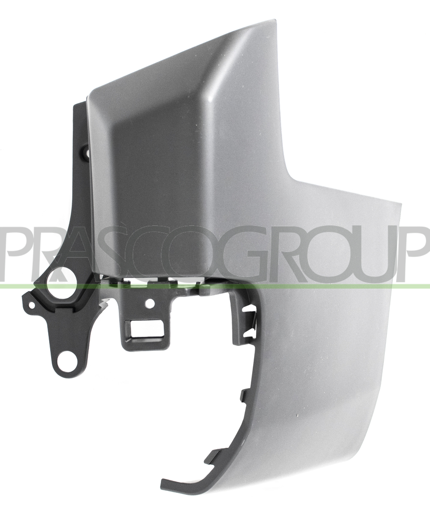 REAR BUMPER END CUP RIGHT-BLACK-TEXTURED FINISH-TAILGATE-LONG WHEEL BASE