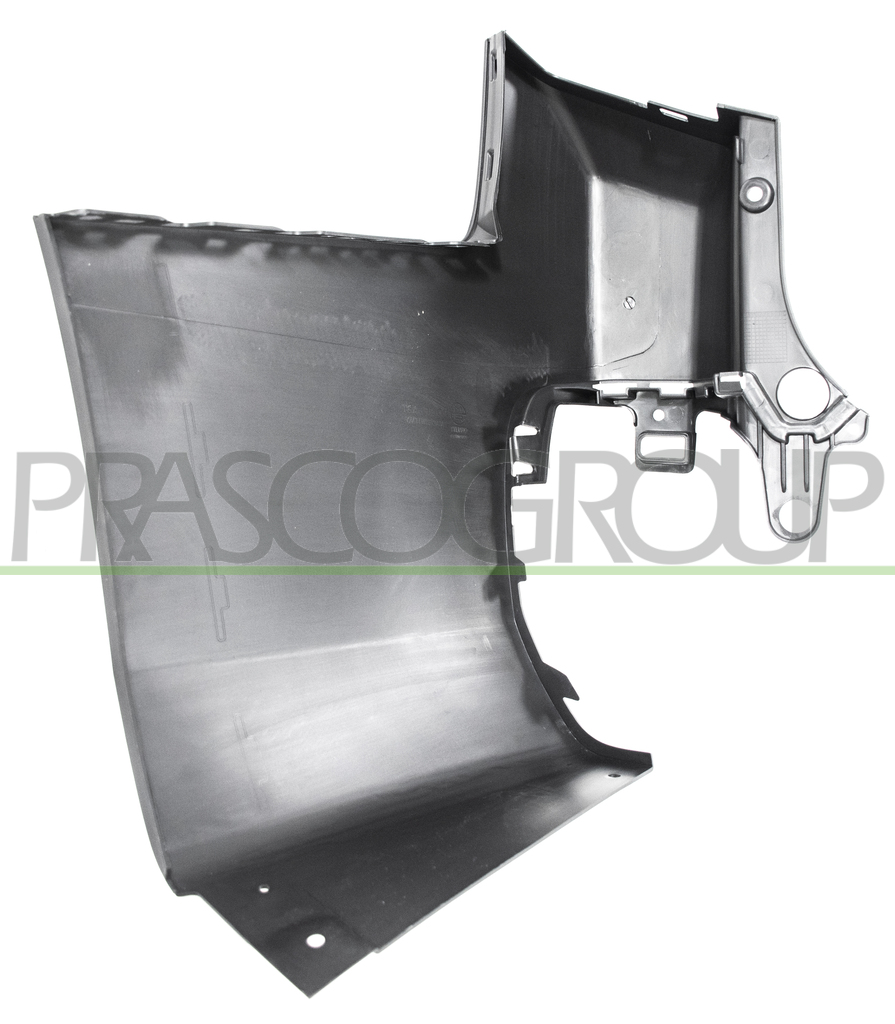 REAR BUMPER END CUP RIGHT-BLACK-TEXTURED FINISH-TAILGATE-LONG WHEEL BASE