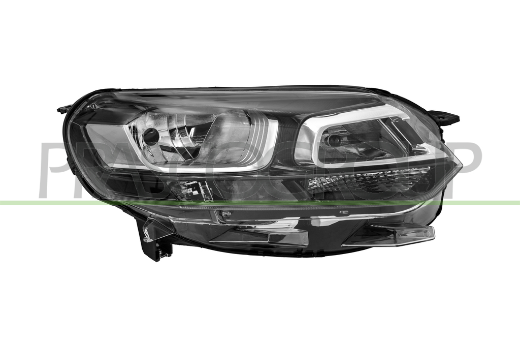 PROIETTORE DESTRO H1+H7-ELETTRICO-CON MOTORE-NERO