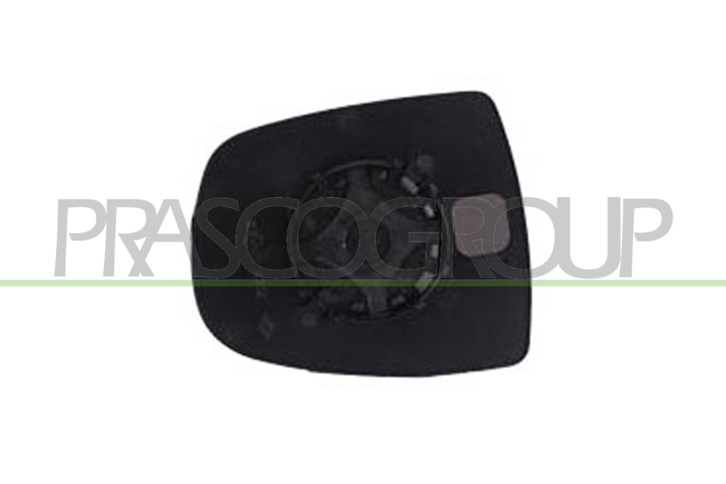 MIRROR GLASS BASE RIGHT-UPPER-CONVEX-CHROME